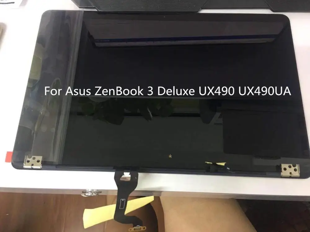 Для ASUS ZenBook 3 Deluxe UX490 UX490U UX490UA ЖК-дисплей со стеклом в сборе 14 дюймов верхняя часть 1920X1080