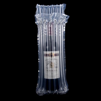 

9*30cm 20Pcs/ Lot Clear Plastic Air Column Storage Bag For Red Wine Shock Proof Transparent Cushion 3.54"x11.81" Packing Pouch