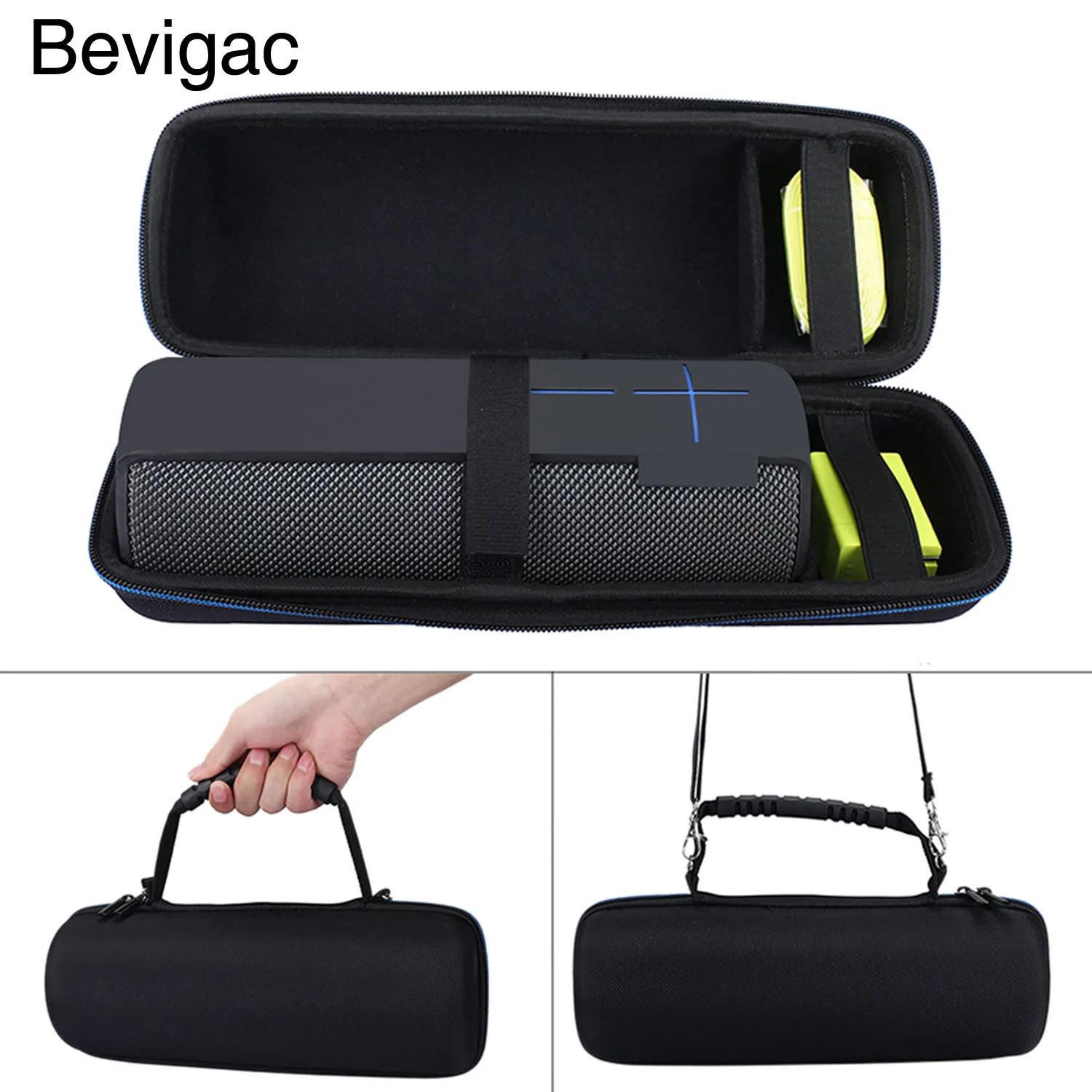 

Gosear Travel Portable Carrying EVA Case Protective Storage Bag Pouch w/Buckle Shoulder Strap for UE Megaboom Speaker Accessory