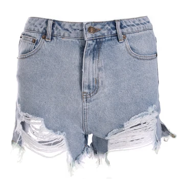 

Plus Size High Waist Women Denim Shorts Summer Sexy High Waisted Shorts Ripped Woman Shorts Casual Womens Clothing 2019 II50NSDK