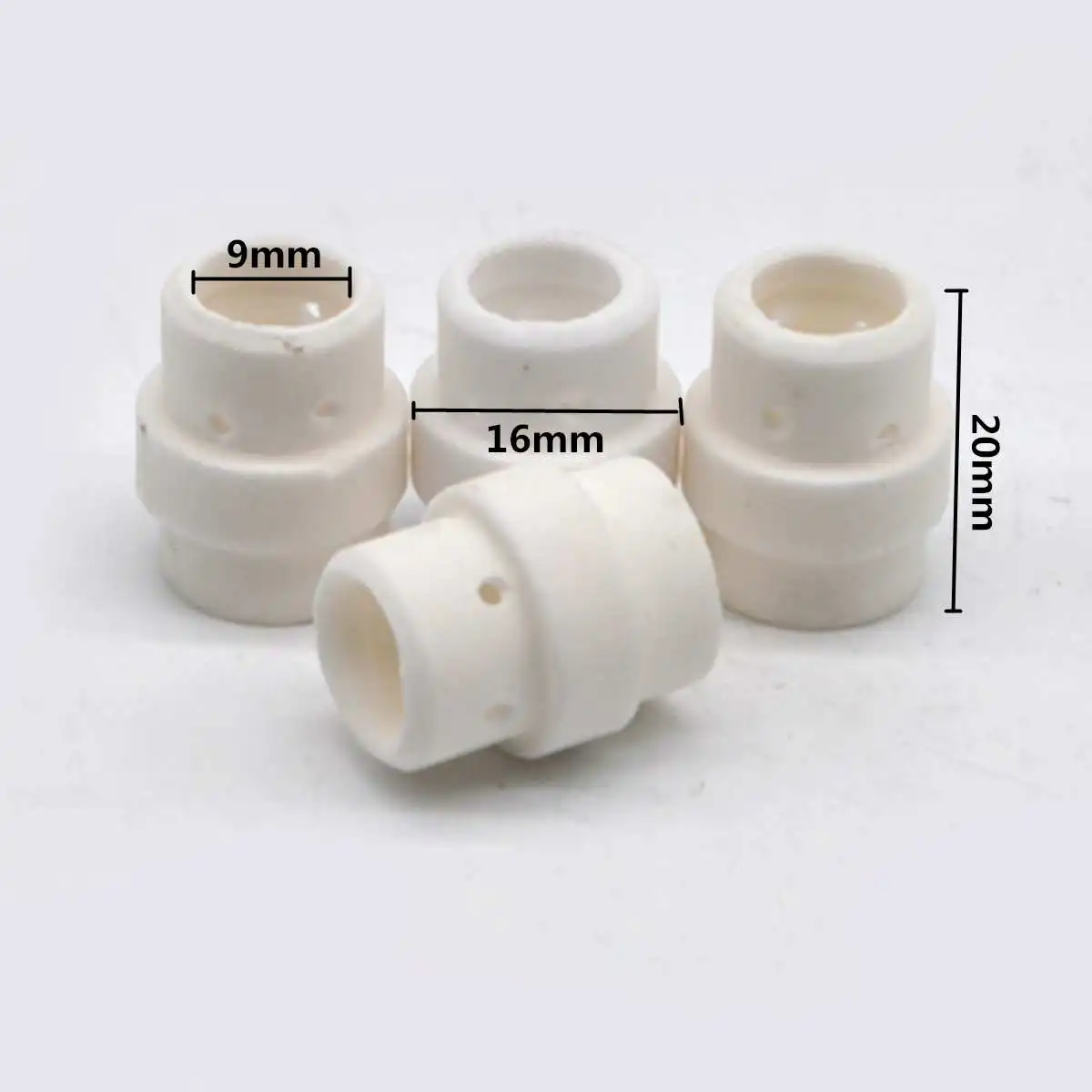 50pcs Ceramic Gas Diffuser Swirl Ring Welding Carving Torch Accoutrement for MB 24 KD MIG MAG Durable 
