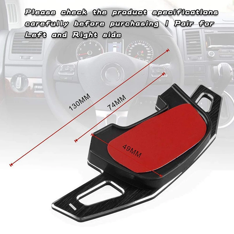 Алюминиевый сплав рулевое колесо Paddle Shifter расширения чехлы для Golf 7 MK7 GTI