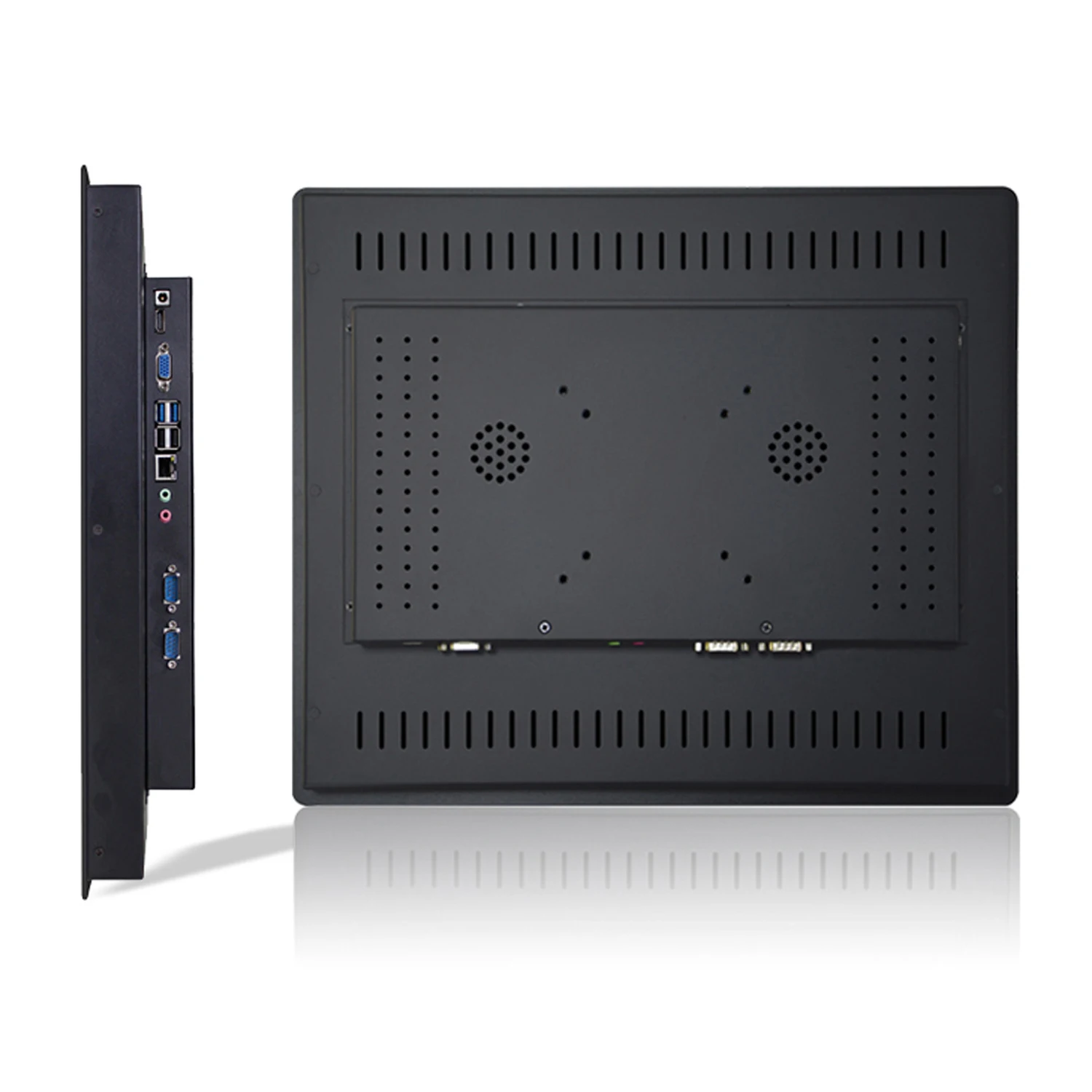 산업용 임베디드 미니 컴퓨터, 정전식 터치 스크린, 올인원 PC, Win10 Pro용 4G RAM 64G SSD, 15 17 19 21.5 인치