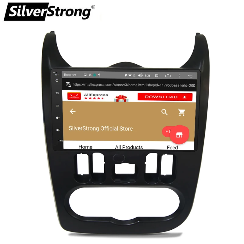  SilverStrong 4G Modem Android9.0 9inch Radio Android Car GPS for Renault Logan I Sandero Lada Lergu
