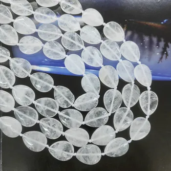 

Natural Stone White Crystal Beads 15*20mm Drop-shaped Crystal Beaded Used For Jewelry Making DIY Bracelet Necklace Accessories