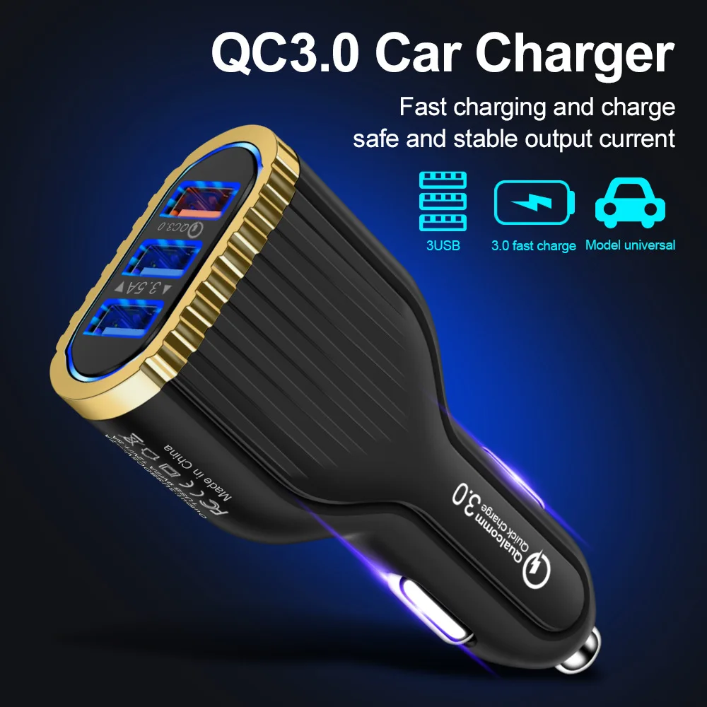 Быстрая зарядка QC3.0 3.5A автомобильное зарядное устройство двойной u автомобильное зарядное устройство qc3 0 автомобильное зарядное устройство