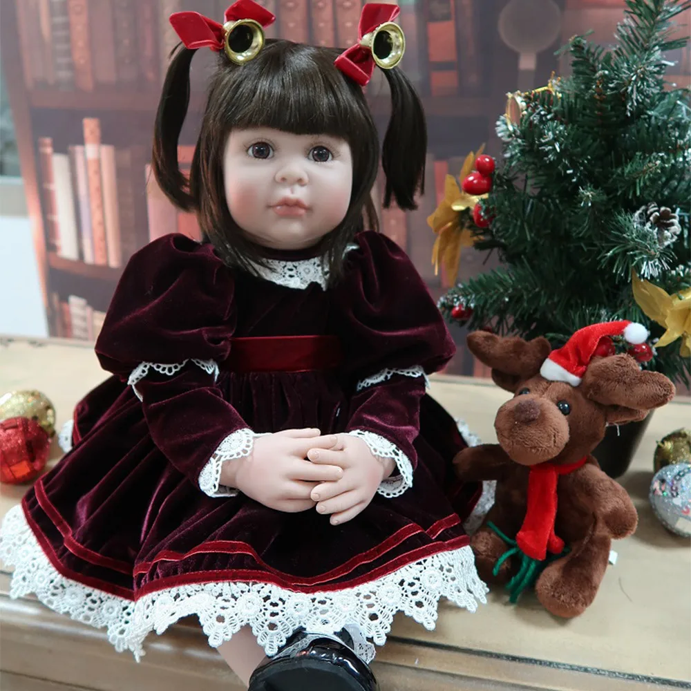 DollMai, Эксклюзивное предложение, куклы для новорожденных, 24 дюйма, 60 см, силиконовые виниловые куклы для новорожденных, благородная принцесса, для малышей