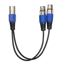 

Lovoski 1ft XLR Splitter Cable Y Balanced Microphone Splitter Audio Adaptor