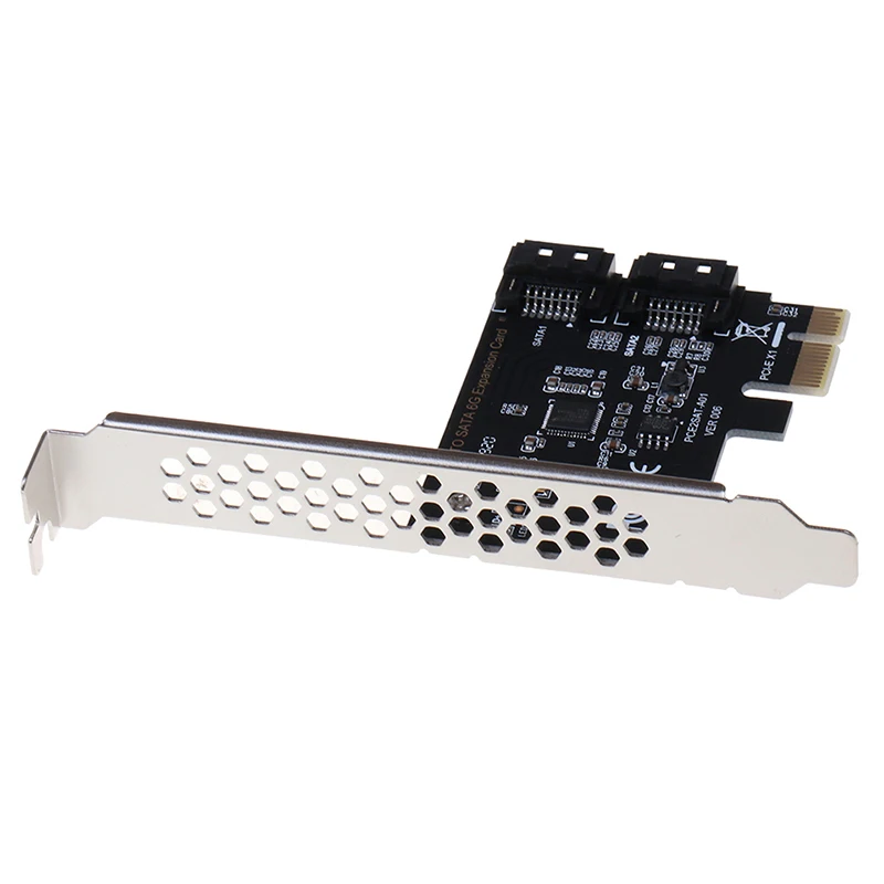 PCI Express SATA 3 контроллер карты 2 порта PCIe SATA III 6 ГБ/сек. внутренний адаптер конвертер для настольного ПК поддержка SSD и HDD