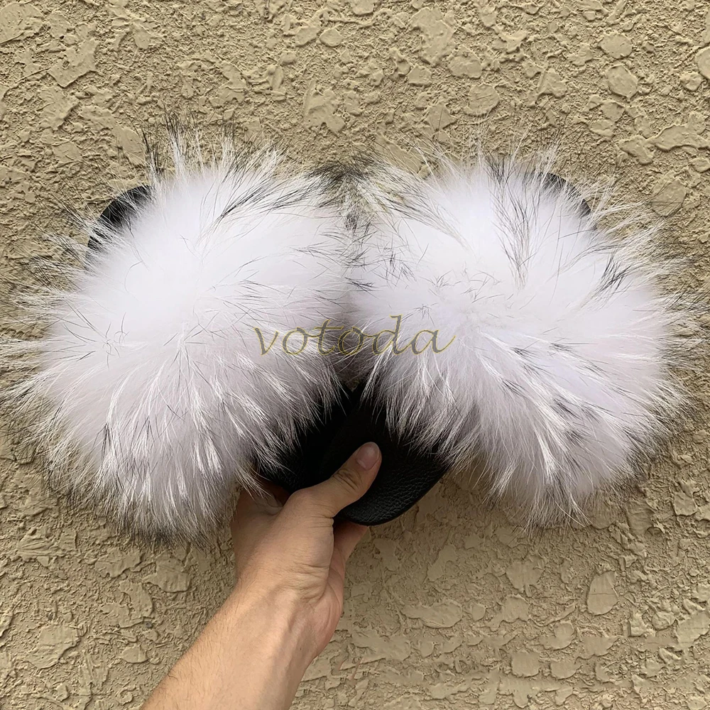 leather girl in boots Summer Kids Fur Slippers Fluffy Raccoon Fur Slides Toddler Furry Fox Fur Flip Flops Children Rainbow Fur Sandal Girls Flat Shoes children's sandals near me Children's Shoes