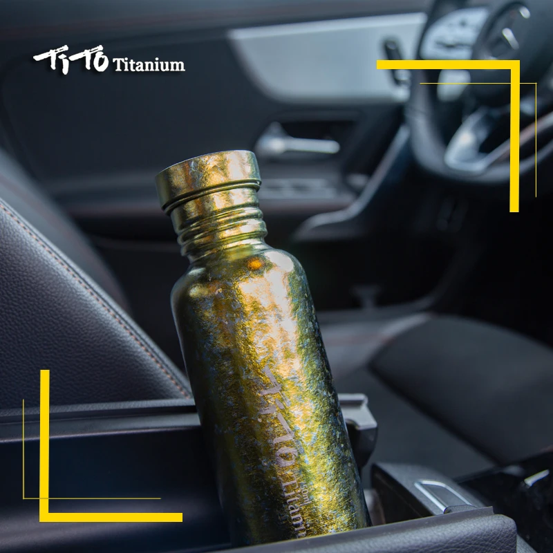 Pure Titanium Water Bottle Bicycle Drinkware bike outdoor camping Cycling Hiking Lid Titanium Sports Bottle cup kettle sports water bottle,portable water bottle