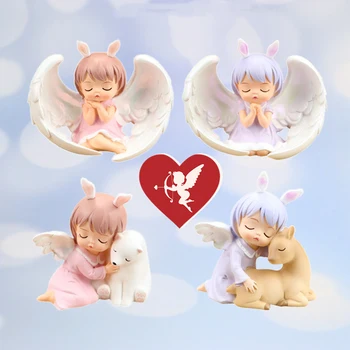 

Angel Baking Cake Decoration Accessories Girls Bedroom Children's Room Home Decor Furnishings Figurines Christmas Decorations