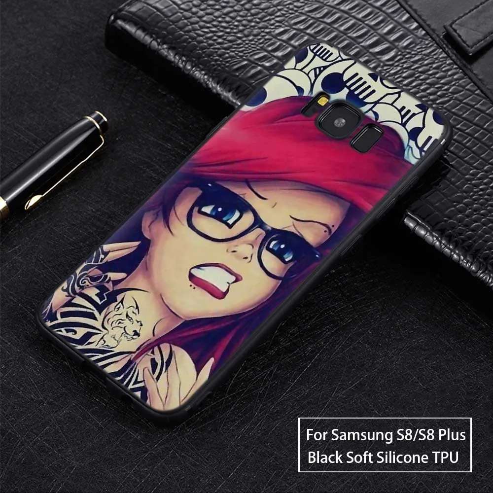 Тату принцесса для чехол для samsung Galaxy S10 чехол для samsung Galaxy S7 Edge S8 Plus S9 S10 Plus S10e чехол