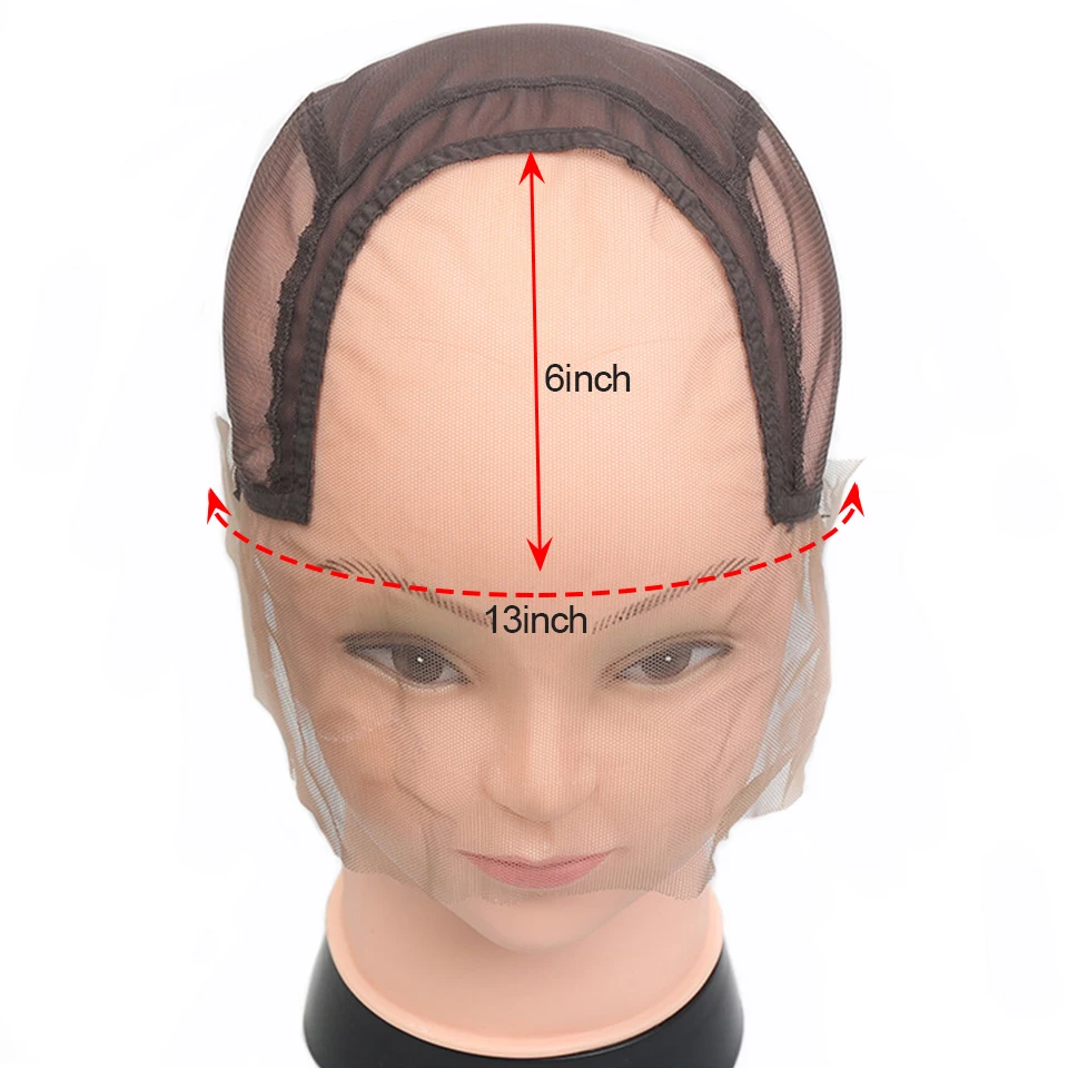 13x6 Lace Frontal Wig Caps For Making Wigs 1pcs-5pcs/bag Lace Frontal Wig Net Accessory Tools Light Brown Nets Wig Base Cap