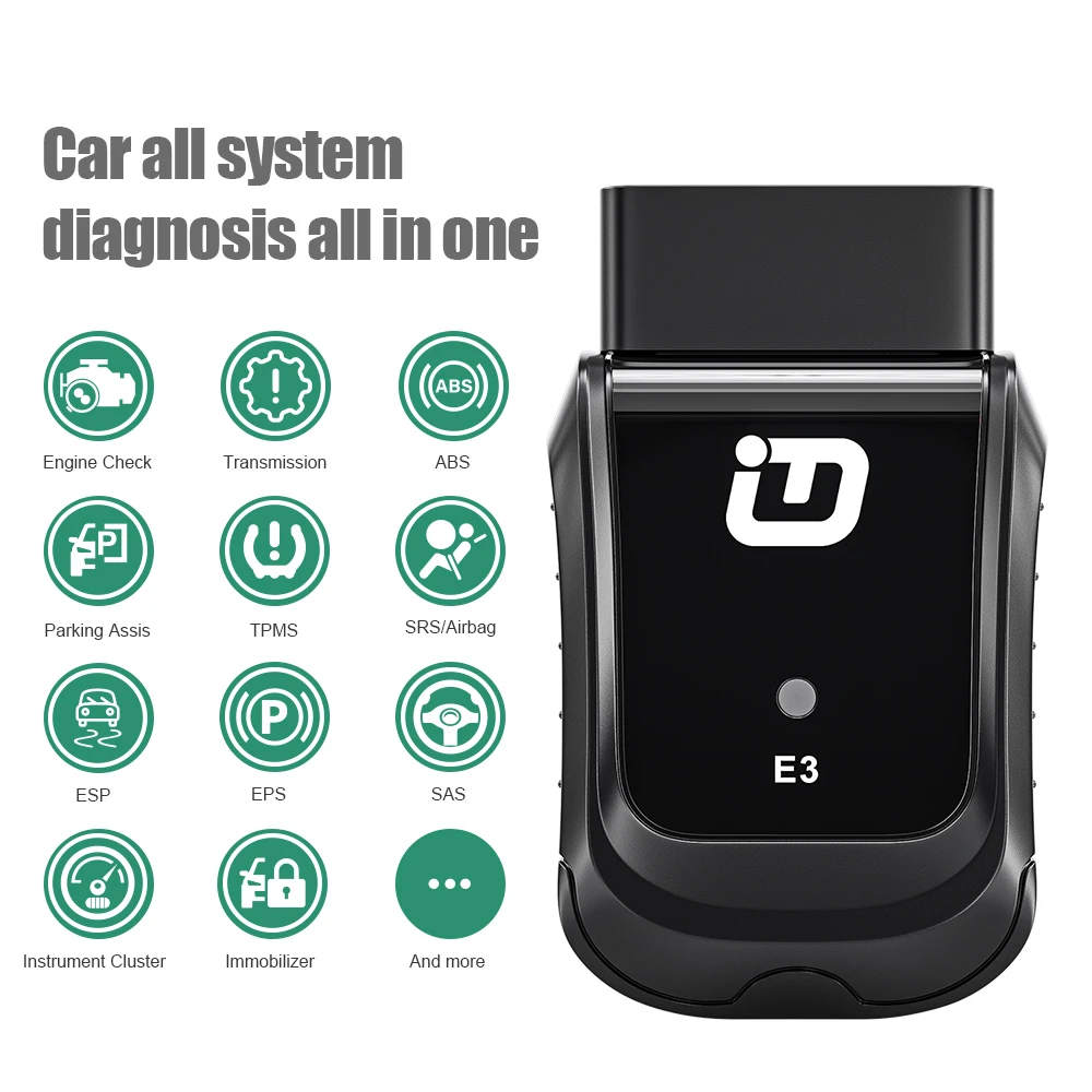 Xтюнер E3 E1OBD2 автомобильный диагностический инструмент Wifi ODB2 ABS Двигатель SRS