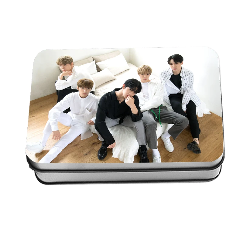 CIX Kpop CIX первый альбом фотография Поляроида Lomo карты Fans CIX вентиляторы подарки металлический ящик 40 шт./кор. Прямая - Цвет: CIX