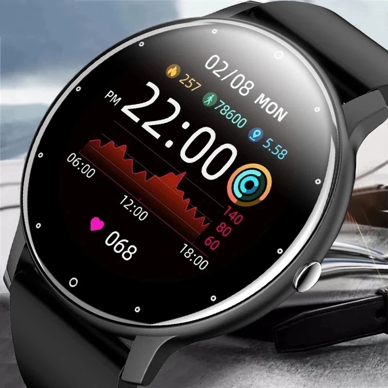 LIGE 2022 New Smart Bracelet Men's Full Touch Screen Sports Fitness IP67 Waterproof Bluetooth Suitable For Xiaomi + Box | Электроника