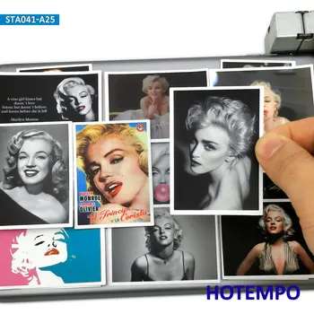 

25pcs American Star Marilyn Monroe Poster Fashion Style Stickers for Mobile Phone Laptop Luggage Guitar Case Skateboard Stickers