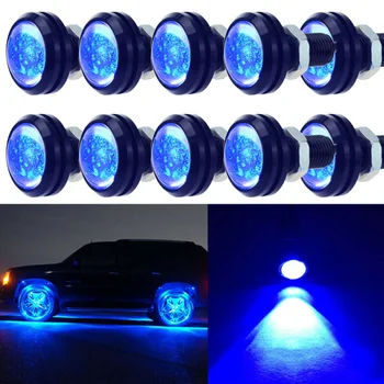 

10 Blue DC 12V 15W Eagle Eye LED Daytime Running DRL Backup Light Car Rock Lamp