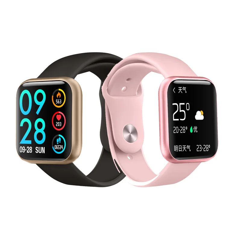 

New Style Fully Touch P80 Color Screen Smart Bracelet Heart Rate Blood Pressure Sleep Health Monitoring Waterproof Step Count Sp