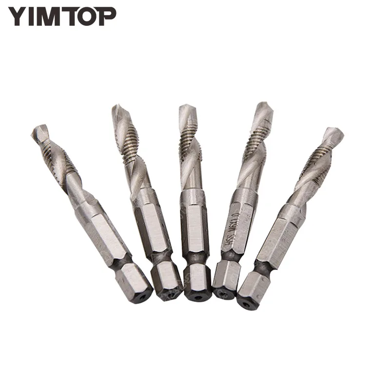 Yimtop высокоскоростной стальной шестигранный хвостовик Комбинированный кран сверло и нарезание один кусок три в одном органе оборудованный кран мульти