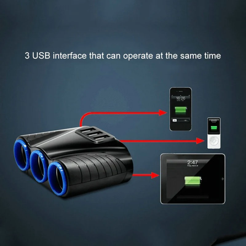 Автомобильное зарядное устройство в для телефона|Зажигалка| |