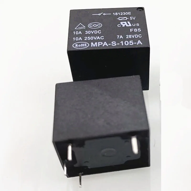 Реле 2 шт./лот MPA-S-105-A 5V 10A 4 pin | Электронные компоненты и принадлежности