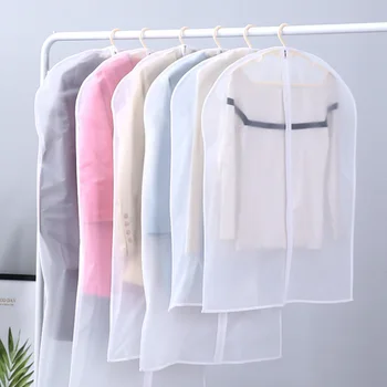 

5pcs Dust Protector Cover Waterproof Hanging Garment Bags Washable Suit Storage Pocket
