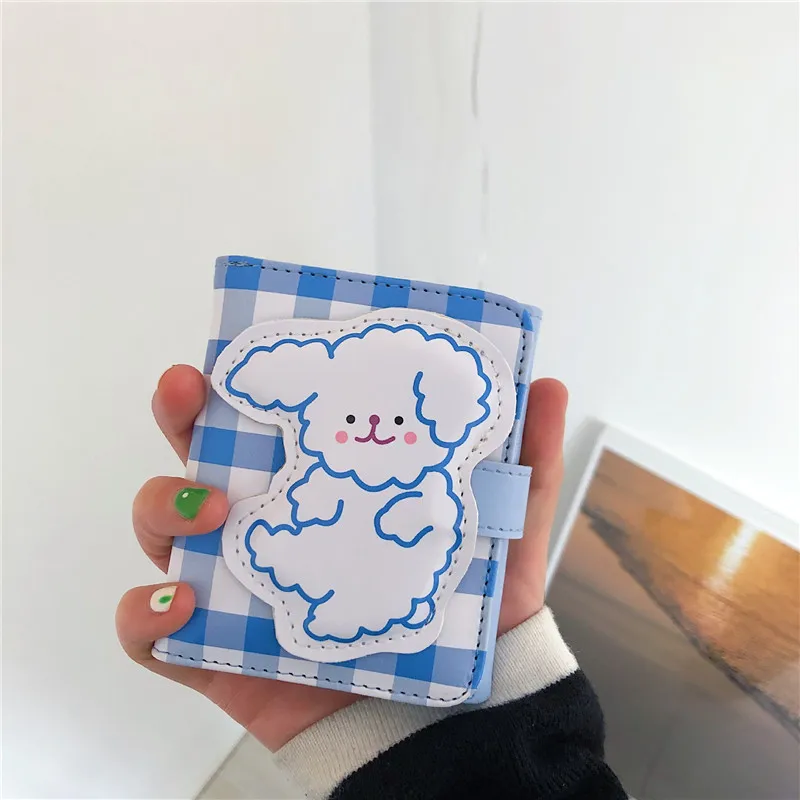 Cash Wallet Purse Short Card-Holder Small Girl Korean Cute Women Money-Coin Dog Bear