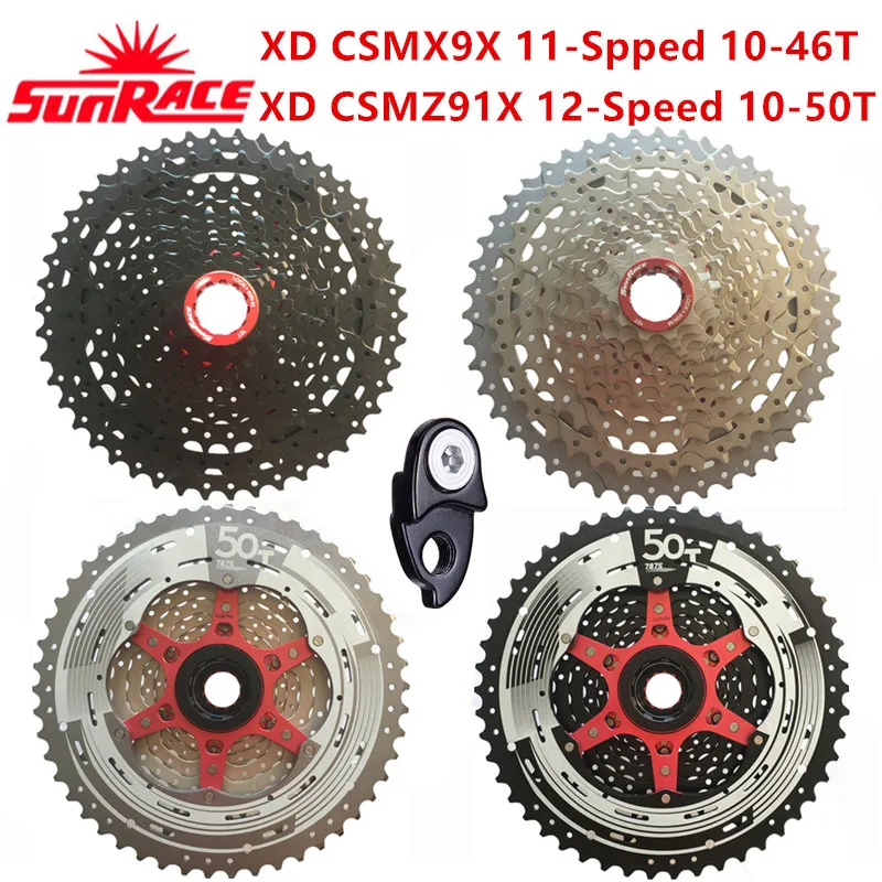 Sunrace XD горный велосипед 11 скоростей CSMX9X 10-46T 12 Скоростей CSMZ91X 10-50T маховик подходит