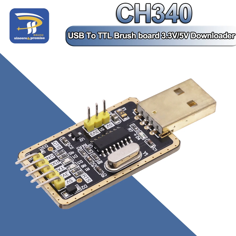 CH340-Module-USB-To-TTL-CH340G-Upgrade-Download-a-Small-Wire-Brush ...