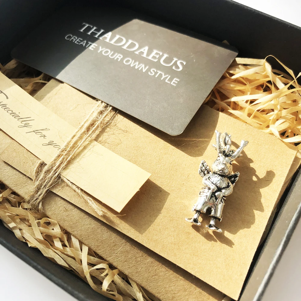 Подвеска со странным Кроликом, брендовые новые модные ювелирные изделия Томас Стиль Bijoux Панк 925 пробы Серебряный Подарок для Ts женщин и Rebel мужчин