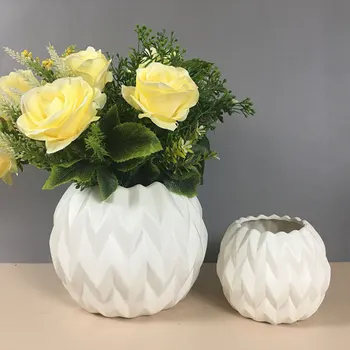 

Chic Floral Plant Pot Ceramic Flower Vase Creative Flower Pot Fashion Decor