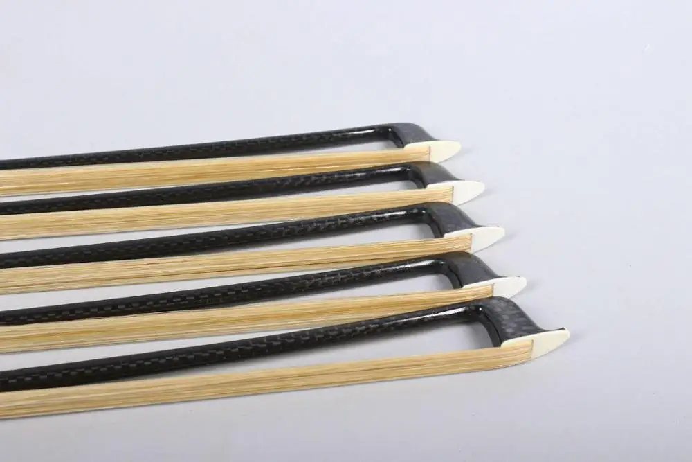 3 шт. из углеродного волокна скрипки Лук 4/4 AAA лук волос прямой Abalone Ebony лук лягушка