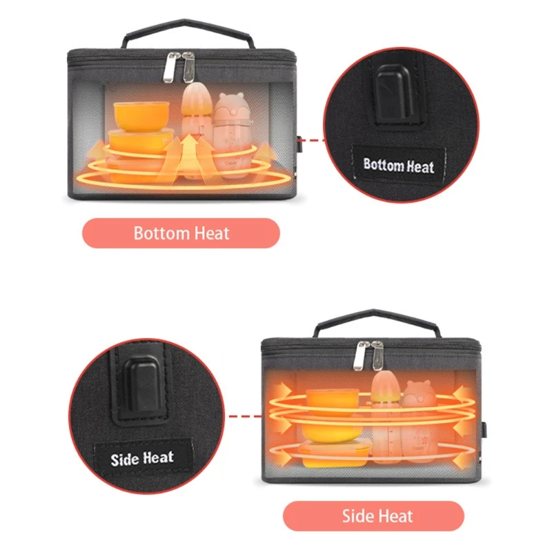 Scalda biberon USB Smart Display per neonati, borsa termica per salviette umidificate, borsa termica per alimenti_voghion.com