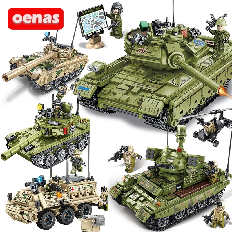 

Military War Type85 Tank Tank Building Block compatible Legoings Main battle Tank Model Bricks kits kids Toys Children Gift