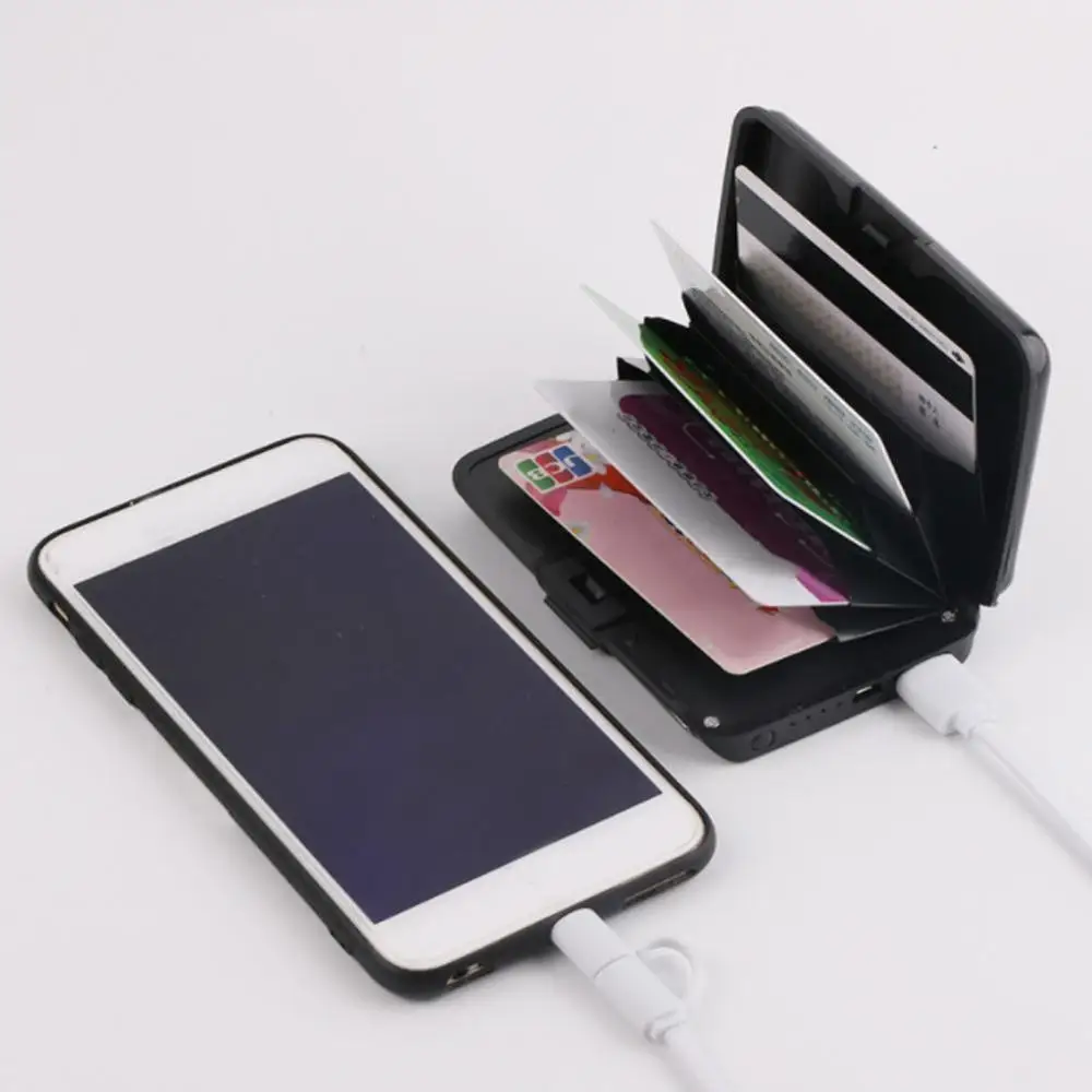 Multifunctional Charger Card Package USB Charger Charging Pad External Battery Power Bank Card Holder