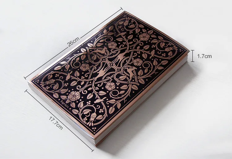 Винтажные Цветы Обложка Прохладный олень дневник Sketchbook B5 чистая бумага Блокнот 256P