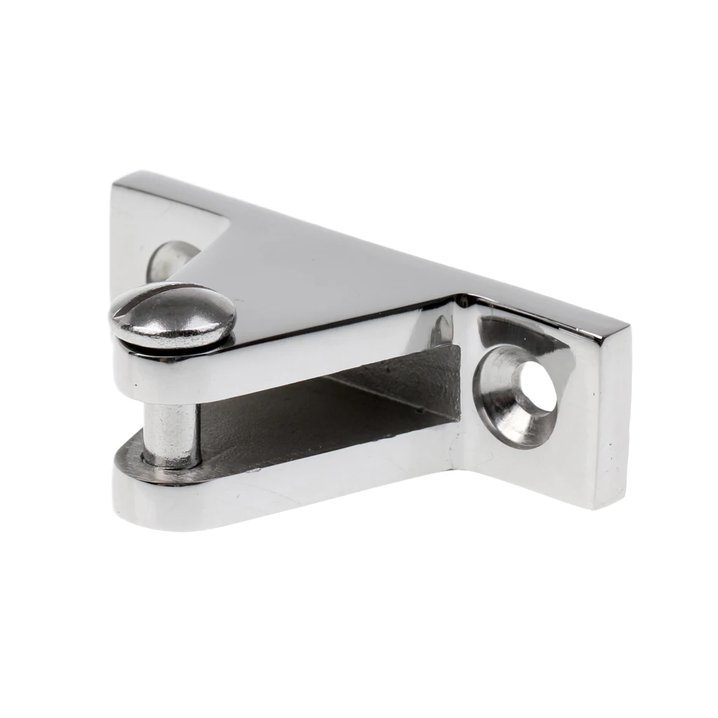 Boat Cover/Canopy Fitting Straight Deck Hinge Stainless Steel w/Eye End Cap
