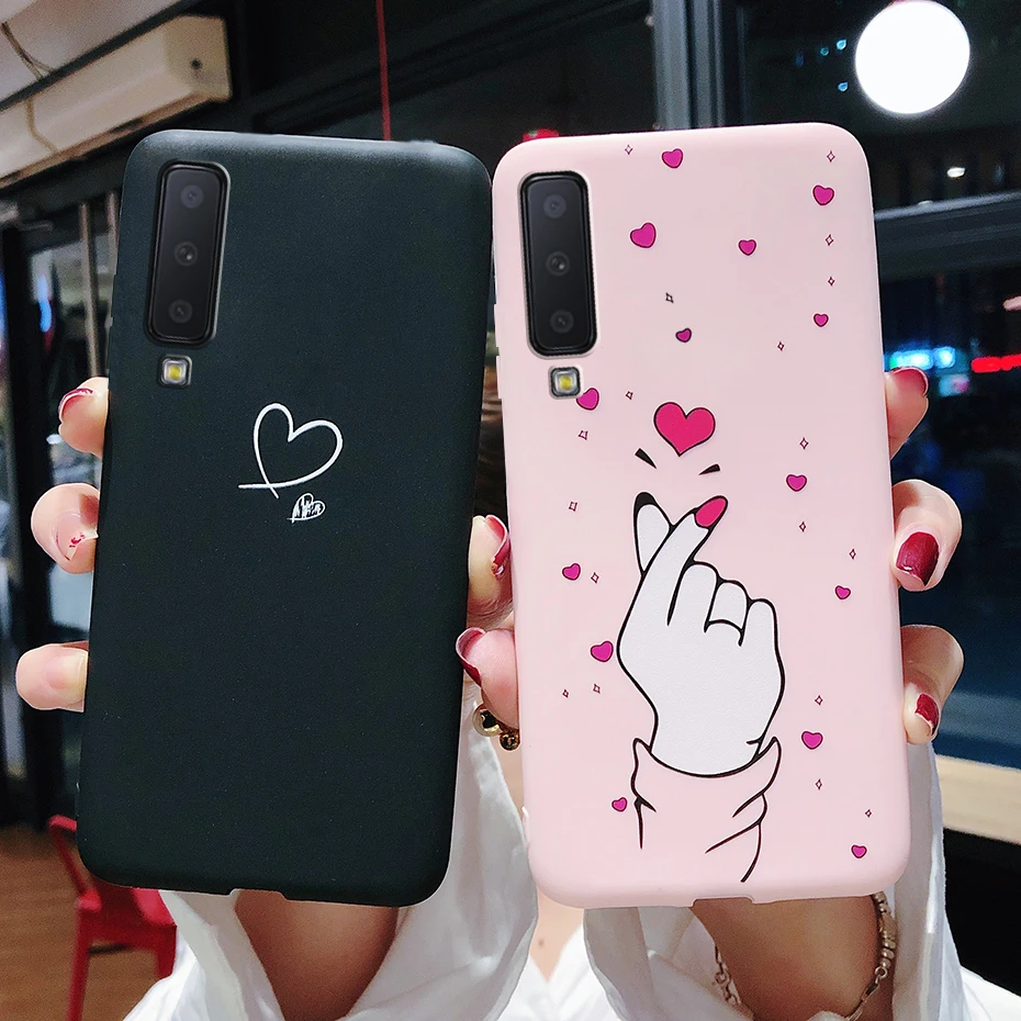 Ailisi Cover Per Samsung Galaxy A7 2018/A750 – Custodia A Libro Con Coniglio Cartoon, Portafoglio, Supporto E Chiusura Magnetica (Oro Rosa)