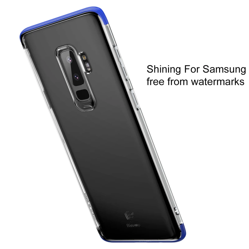 Чехол Baseus для Samsung Galaxy S9 Plus ультратонкий прозрачный мягкий силиконовый чехол из
