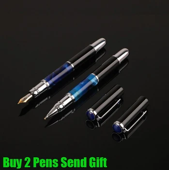 

Hot Sellling Blue Color Crystal Diamond Business Writing Pen Office Business Men Writing Signature Pen Buy 2 Pens Send Gift