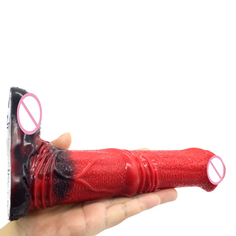 Товары для секса огромный дилдо красный шланг фаллоимитатор большой Dongs жидкий