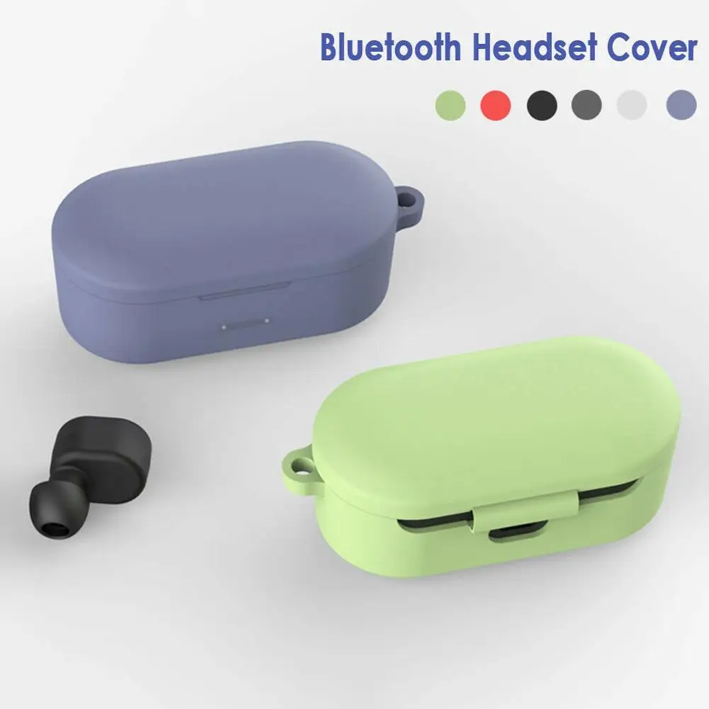 Силиконовый чехол для QCY T1/QS2, настоящие беспроводные Bluetooth наушники, Противоударные Защитные Сумки T1S 5,0, чехол для кожи, чехол для зарядки