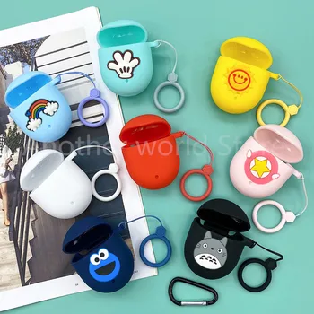 

Cute Earphones Protective Case For Google Pixel Buds 2 Soft Silicone Wireless Bluetooth Protection Cover With Key Chain