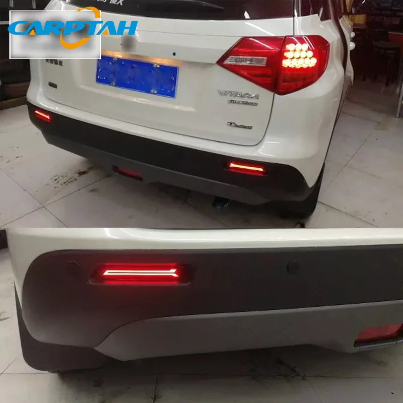 Tail Rear Bumper Driving Fog Light Lamp Reflector for Suzuki Vitara 2015-2018