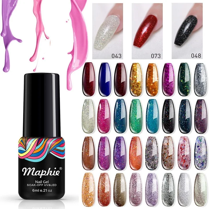 Maphie Гель-лак для ногтей все маникюра Полупостоянный Vernish Soak Off UV/светодиодный