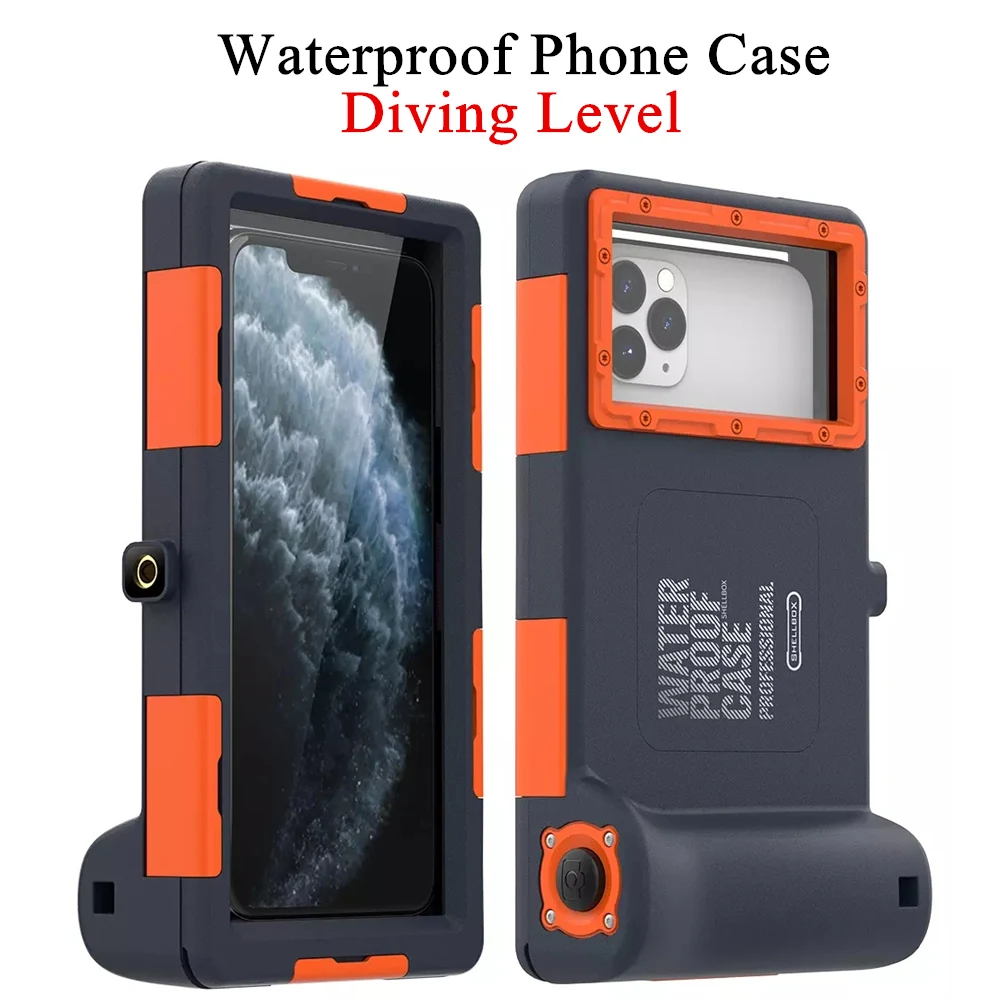 15M Professional Diving Phone Cases For iPhone 14 13 12 Pro Max 11 Pro XS Max XR X 7 8 6 6S Plus SE2 Waterproof Underwater Cover