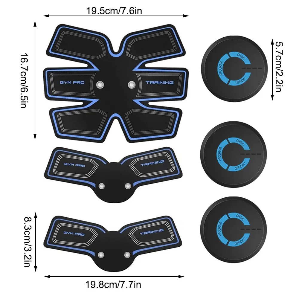 Fitness Abdominal Muscle Stimulator Training Gear Muscle Exerciser Workout Training Body Slimming Machine Relaxing Massager