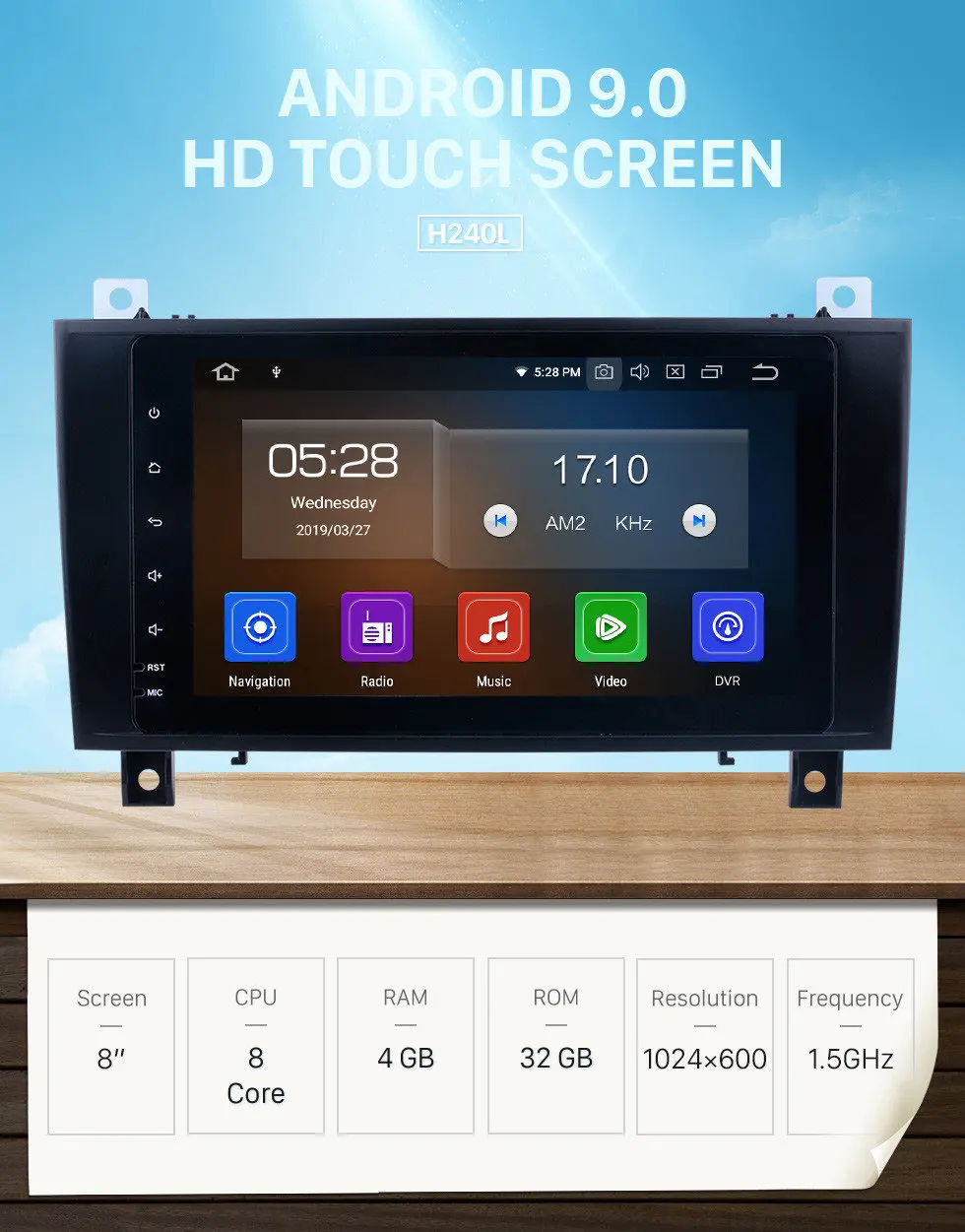 Discount Seicane Android 9.0 8inch 2 Din GPS Car Radio For 2000-2011 Mercedes SLK Class R171 SLK200 SLK280 SLK300 SLK350 SLK55 1